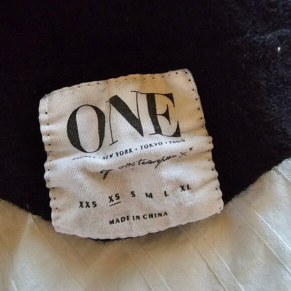 One Teaspoon 100% Merino Wool Knit Funnel Neck Dress - Black - Sz XS - Picture 3 of 16